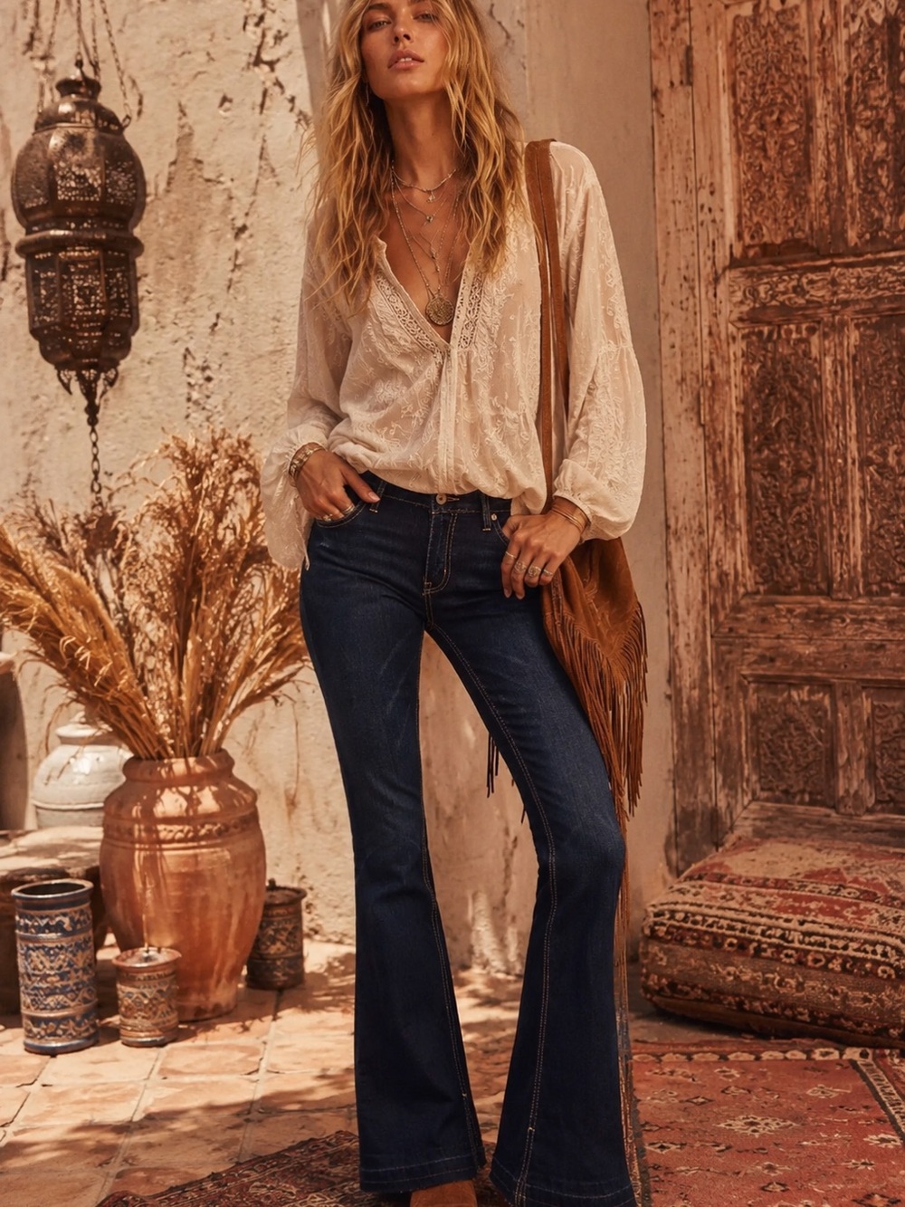 KANCAN | Heidi Mid Rise Flare
